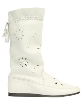 Isabel Marant Chalk Perforated Welky Boots