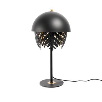 Lucande L&aacute;mpara de mesa de metal negro