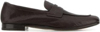Prada Dark Brown Leather Loafers