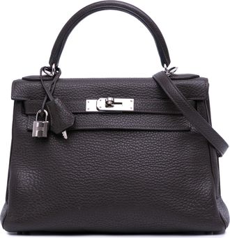 Hermès Ebene Togo Kelly II Retourne 28