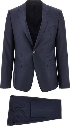 Emporio Armani Jacquard wool David Line suit Man 48