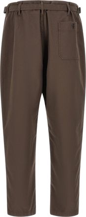 Christophe Lemaire Heavy Cotton Twill Trousers - Brown
