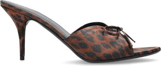 Balenciaga Heeled Mules Knife, Womens, Brown