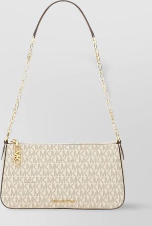 Michael Kors chain strap leather trim shoulder bag