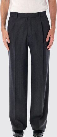 Lardini Pantaloni wide leg in lana vergine stretch con pinces