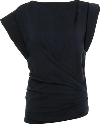 Isabel Marant Zwarte Maisan Tee Shirt - Dames - T-shirts - Zwart - M - Tops