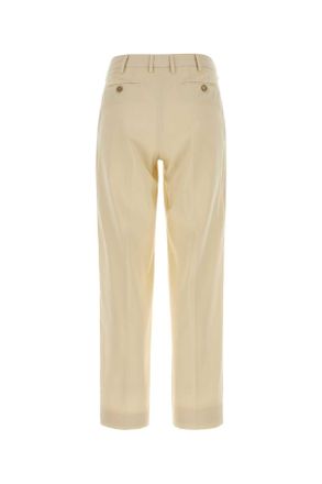 Pantaloni Torino Womens Cream Cotton Emma Pant Burro Exterior: Pantaloni
