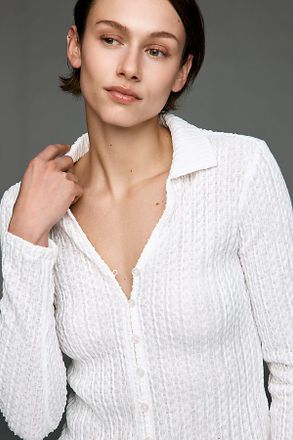 Sanctuary V-Neck Buttondown Top