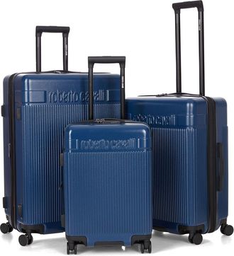 Roberto Cavalli 3Pc Expandable Hardcase Luggage Set