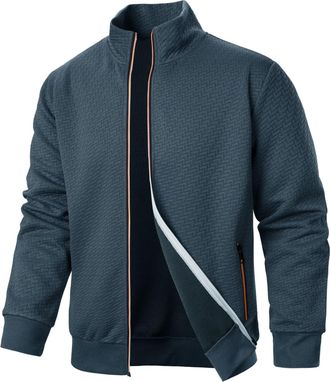 Generic Mens Thick Warm Winter Cardigans Mens Chunky Knit Cardigan Lightweight and Soft Fleece Jacket for Indoor Beautiful Tops Full Zip Jumper for Men Grey X