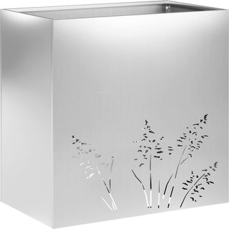 vidaXL Macetero De Jard&iacute;n Plateado 50 X 30 X 49 Cm Acero Galvanizado Vidaxl