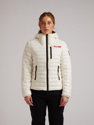 JACK1T Satell1Te Padded Hooded Jacket in Vintage White at Nordstrom, Size X-Small