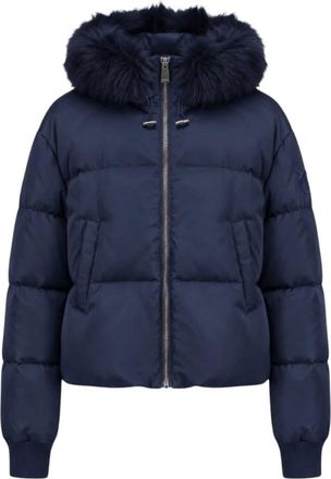 Pinko Giacca Marinara - Dames - Gewatteerde jassen - Blauw - S - Nylon - Jassen