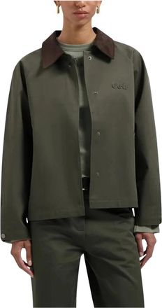 Olaf Hussein Workwear Jas - Dames - Zomerjassen - Groen - S - Katoen - Jassen