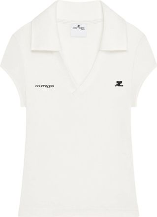 Courr&egrave;ges Polo corta sportiva di Courr&egrave;ges