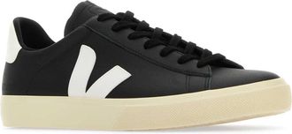 Veja Unisex Black Chromefree Leather Campo Sneakers Blackwhite