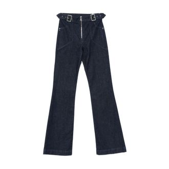 Patrizia Pepe Dames, Jeans, Blauw, Maat: XS Katoen