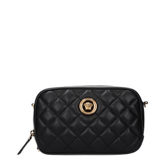 Versace Damens Schwarze Ledertaschen und G&uuml;rteltaschen