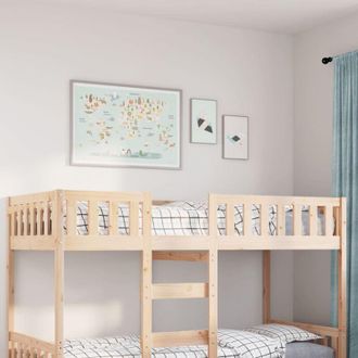 vidaXL Cama Para Ni&ntilde;os Sin Colch&oacute;n Madera Maciza De Pino 75x190 Cm Vidaxl