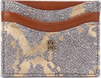 Hobo Womens Max Card Holder In Brown /golden Herringbone
