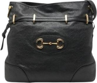 Gucci Pre-owned Vintage Schoudertas - Dames - Vintage Schoudertas - Zwart - ONE Size - Leer - Vintage