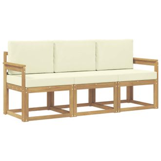 vidaXL Conjunto De Sof&aacute;s De Exterior 3 Pcs Vidaxl