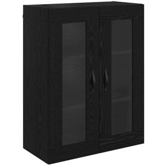 vidaXL Armario de pared Roble Negro 69,5 x 34 x 90 cm vidaXL