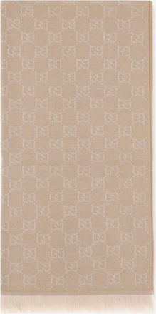 Gucci Sciarpa in lana con ricamo GG Supreme Woman UNI