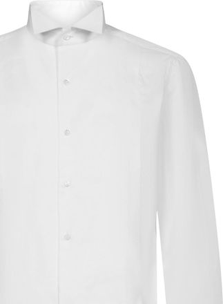 Borrelli Napoli Mens Shirt White Cotton