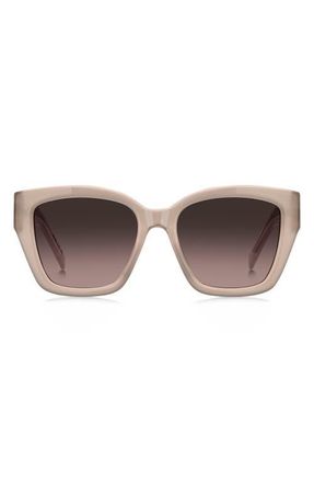 BOSS 54mm Sunglasses in Nude/Brown Sf at Nordstrom