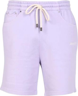 Mouty drawstring-waist cotton shorts - Purple