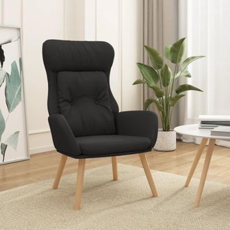 vidaXL Sill&oacute;n De Relax De Tela Negro Vidaxl
