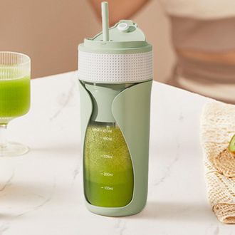 OEM Vaso Exprimidor De C&iacute;tricos Port&aacute;til Inal&aacute;mbrico, Recargable, De 450 Ml, Para Frutas, De Acero Inoxidable 304, Recargable Mediante Usb-c (verde)