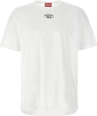 Diesel T-Adjust-Od T Shirt Bianco-Uomo