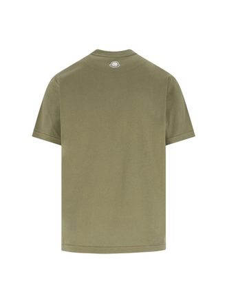 Moncler Mens T-Shirts And Polos Green Cotton