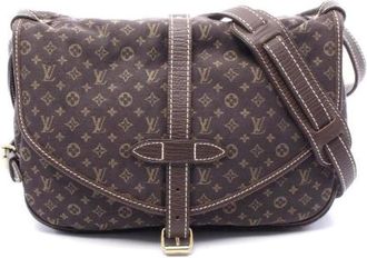 Louis Vuitton Pre-owned Cross Body Bags, female, Brown, Size: ONE SIZE Pre-owned Canvas Cross Body Bag