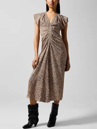 Isabel Marant Womens Lyndsay silk-blend dress