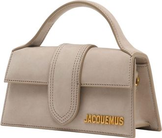 Jacquemus Womens Top Handle Bag Beige Leather