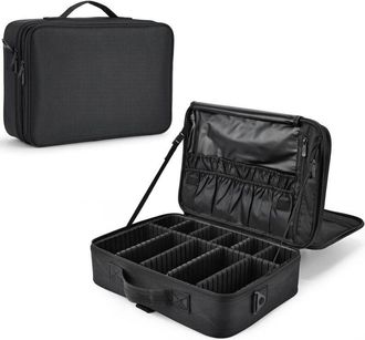 OEM Neceser De Maquillaje Profesional Bolsa De Maquillaje Grande Mujer Organizador De Maquillaje Mujer Maletin Maquillaje, Negro Oscuro