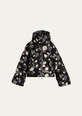 Moncler Perroquet Floral Down-Fill Jacket