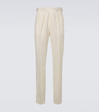 Rubinacci Tapered linen pants