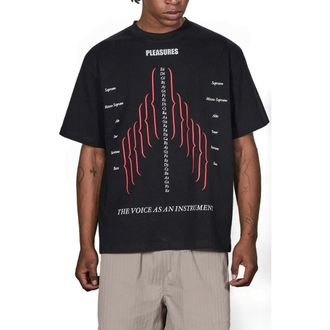 Pleasures Choir Heavyweight Graphic T-Shirt in Black at Nordstrom, Size X-Large