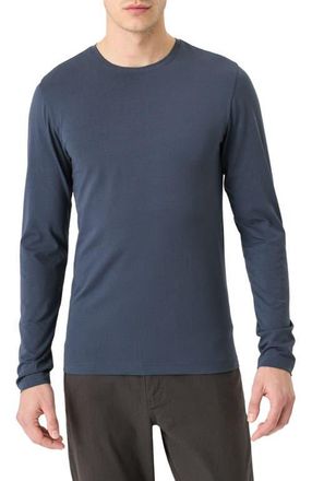 Pact Luxe Essential Slim Long Sleeve Tee Made With Organic Cotton in Steel Blue at Nordstrom, Size Xx-Large