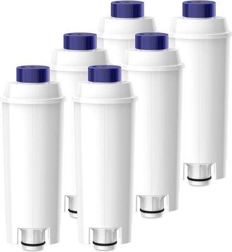 OEM Filtros Compatibles Cafetera Delonghi Magnifica S, Cartucho Filtro Dlsc002, Ablandador (6, 6 Unidades