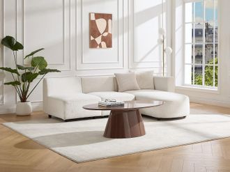 Vente-Unique Tavolino in MDF Marrone laccato - ANTELADA