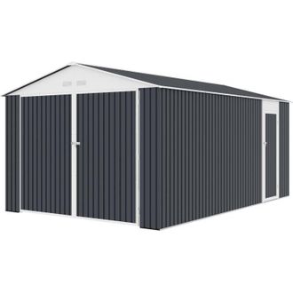 Habitat et Jardin Garage in metallo Houston 15,36 mq - Antracite