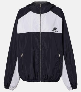 Miu Miu x New Balance poplin track jacket