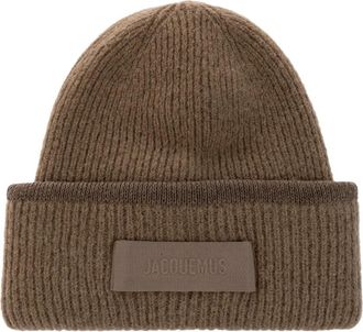 Jacquemus Gros Grain Muts - unisex - Hoeden - Beige - ONE Size - Katoen - Accessoires