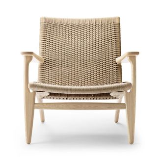 Carl Hansen & S&oslash;n CH25 Sessel, Eiche geseift / Naturgeflecht