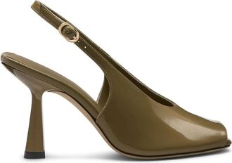 Stuart Weitzman High Heel Sandalen - Dames - Sandalen met hakken - Groen - 39 1/2 EU - Schoenen